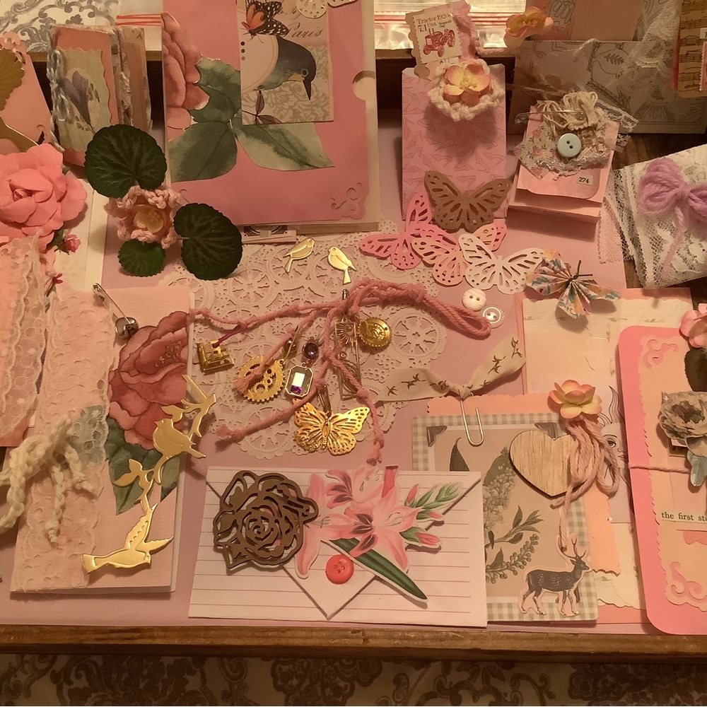 Handmade Scrapbook Journal Ephemera Victorian